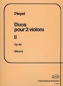 Ignaz Joseph Pleyel: Dous II Op. 48 Für Zwei Violinen