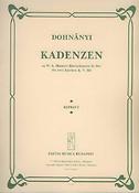 Ernö Dohnányi: Kadenzen zu Mozart's Klavierkonzert Es-Dur, K. 365
