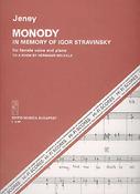 Zoltán Jeney: Monody(in memoriam Igor Stravinsky nach Gedichten von H. Melville)