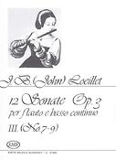 Loeillet: 12 Sonatas for Flute and Basso Continuo, op. 3 