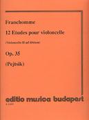 Franchomme: 12 Etüden op. 35 (Violoncello II ad lib.)((Violoncello II ad lib.))