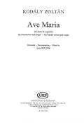 Kodály: Ave Maria (for female voices and organ)