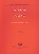 Szőllősy: Addio per violino principale e 9 archi