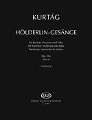 Kurtág: Hölderlin-Gesänge for baritone, trombone and tuba (1993-1997)