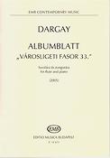 Dargay: Albumblatt - “Városligeti fasor 33.”