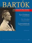 Bela Bartok: fuer Kinder Ausgewahlte Stucke