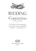 Oskar Rieding: Concertino in D major Op. 5