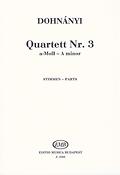 Dohnányi: Quartett No. 3 - A minor Op. 33