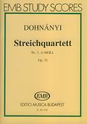 Dohnányi: Streichquartett Nr.3, A-moll