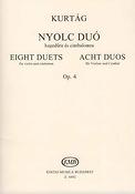 Kurtág: Eight Duos for violin and cimbalom Op. 4