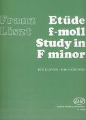 Liszt: Study in F minor