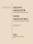 Antal Ribáry: Neun Miniaturen für Streichquartett(für Streichquartett)