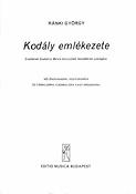 In memoriam Zoltán Kodály( (harpsichord or organ))