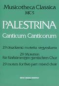 Giovanni Pierluigi da Palestrina: Canticum Canticorum Mc 5 29 Motetten Für Fünfstim