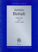 Antonio Bertali: Chiacona per violino solo BM 02