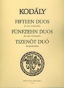 Zoltán Kodály: 15 Duos (aus 33 zweistimmige Singübungen bearbei((aus 33 zweistimmige Singübungen' be