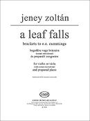 Zoltán Jeney: A Leaf Falls für Violine oder Viola (mit Kontakt(für Violine oder Viola (mit Kontakt-M