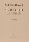 Carl Philipp Emanuel Bach: Concerto In Sib Maggiore  Per Oboe, Archi E Czalo