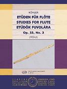 Ernesto Kohler: Etüden Fur Flöte 3 op. 33, No. 3
