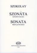 Sandor Szokolay: Sonate (Fur Flöte Solo)