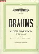 Johannes Brahms: Zigeunerlieder Opus 103  Mezzo