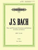Bach: Inventionen BWV 772-786 · Sinfonien BWV 787-801 -für Klavier-