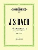 Bach: 16 Konzerte nach verschiedenen Meistern BWV 972-987 -fur Klavier 