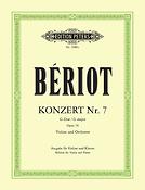 Beriot: Konzert Nr. 7 G Opus 76 (Viool, Piano)
