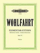 Franz Wohlfahrt: Elementar Etuden Op. 54