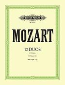 Mozart: 12 Duos - Band 1 KV Anh. 152