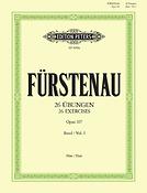 Firstenau: 26 Übungen Fur Flöte, Band 1 op. 107 -Kreuz-Tonarten