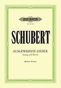 Franz Schubert: 30 Ausgewählte Lieder -für Gesang und Klavier- (Ausgabe für Mittlere Stimme)