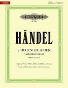 Handel: 9 Deutsche Arien Hwv 202-210