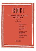 Ricci: Variazioni Cadenze Tradizioni per Canto Vol. 1