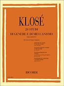 Hyacinthe Eleonore Klose: 20 Studi di genere e di meccanismo