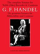 Handel: Complete Sonatas for Treble Recorder (Altblokfluit)