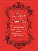 Giovanni Battista Sammartini: 6 Sonaten (Altblokfluit)
