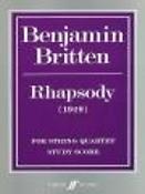 Benjamin Britten: Rhapsody For String Quartet (Studiepartituur)