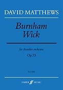 David Matthews: Burnham Wick
