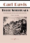 Carl Davis: Three Spirituals for Medium Voice and Orchestra (Score)