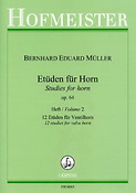 Muller: Etüden, op. 64 (Heft 2: 22 Etüden fur Waldhorn)