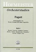 Orchesterstudien fuer Fagott Heft 4