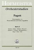 Orchesterstudien fuer Fagott Heft 13 