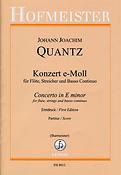 Konzert e-Moll(für Flöte, Streicher und Basso Continuo, QV 5:113)