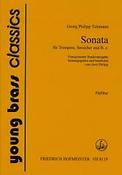 Sonata für Trompete, Streicher und Basso Continuo(Transponierte Studienfassung)