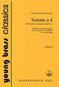 Sonate a 4 für Posaune, Streicher und B.C.(Transponierte Studienausgabe nach der Sonate für Trompete)