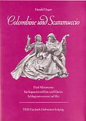 Colombine und Scaramuccio(5 Miniaturen nach Meiner Porzellanfiguren)