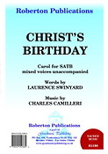 Charles Camilleri: Christ's Birthday (SATB)