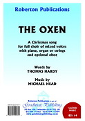 Michael Head: Oxen (SATB)
