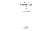 Mementos 1: Vox(for Flute, Cello and Marimba)